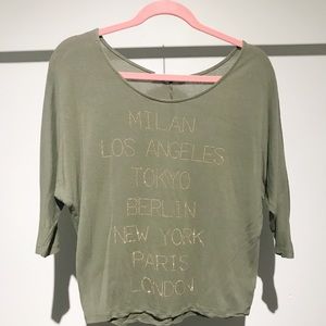 Green forever 21 fashion capitol shirt